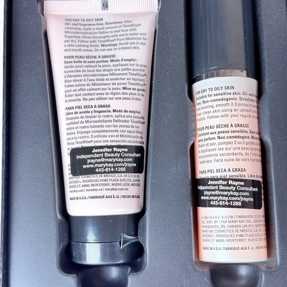 Mary Kay TimeWise Microdermabrasion Plus Set Refine & Pore Minimizer 2017 NIB